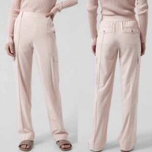 Athleta Vienna Cargo Pants Orchid Pink Travel‎ Casual Comfort Athleisure 8T